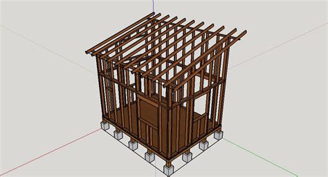 小屋設計|6畳小屋の設計図